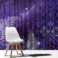 Aotearoa Taniko Matariki Window Curtain Cosmic Violet LT7 - Polynesian Pride