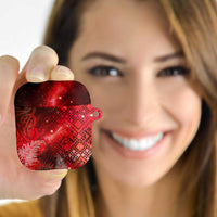 Aotearoa Taniko Matariki AirPods Case Cosmic Red LT7 - Polynesian Pride