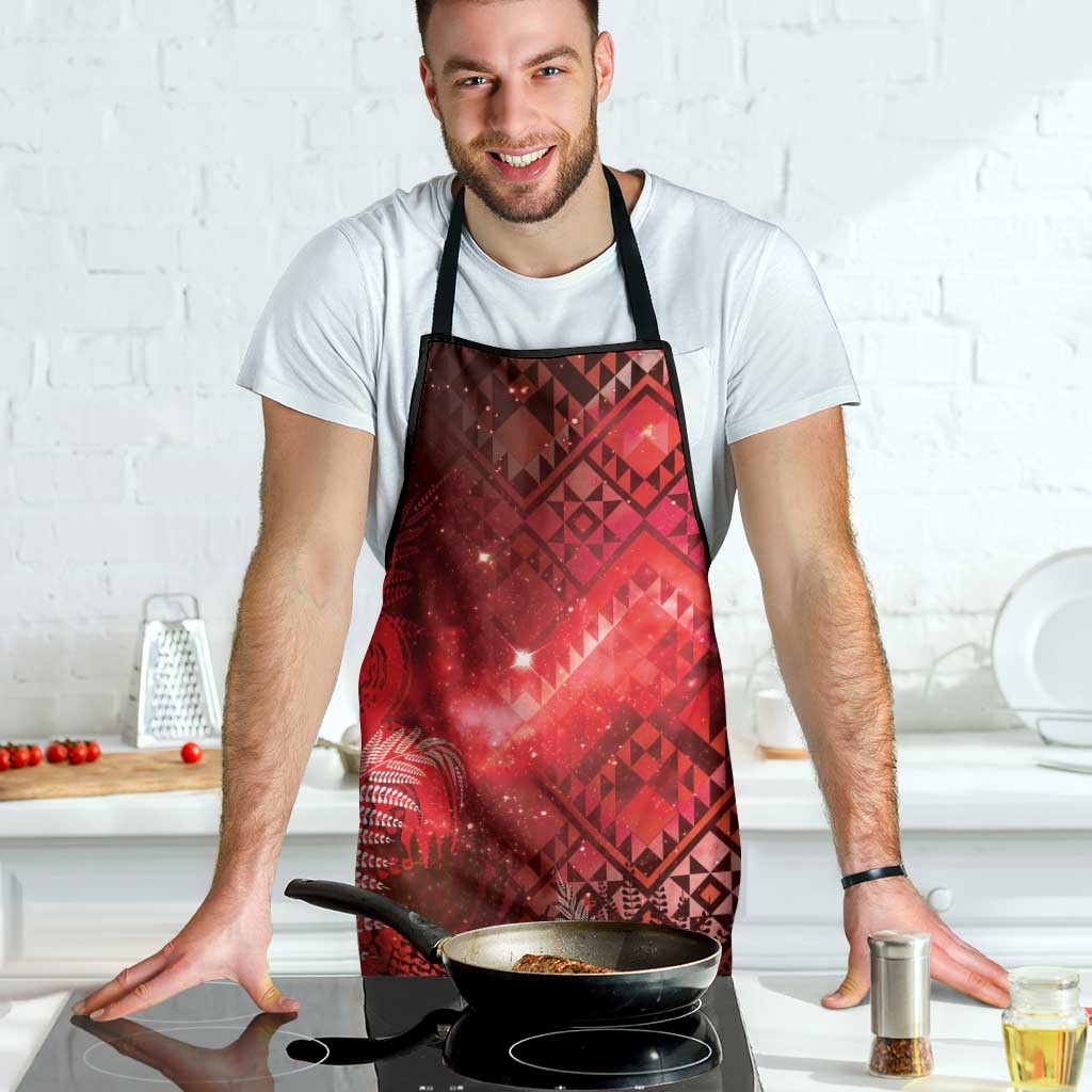 Aotearoa Taniko Matariki Apron Cosmic Red LT7 - Polynesian Pride