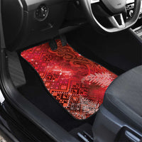 Aotearoa Taniko Matariki Car Mats Cosmic Red LT7 - Polynesian Pride
