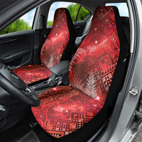 Aotearoa Taniko Matariki Car Seat Cover Cosmic Red