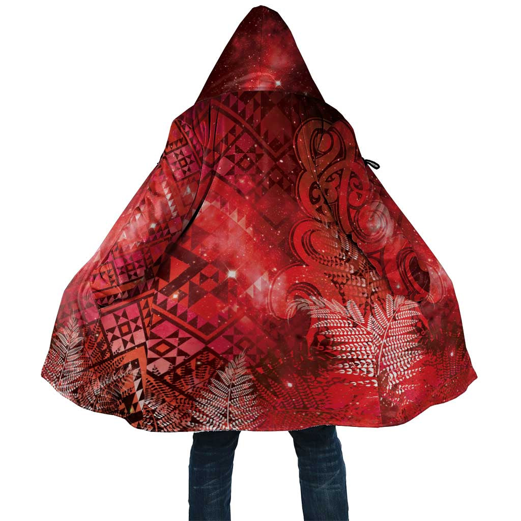 Aotearoa Taniko Matariki Cloak Cosmic Red
