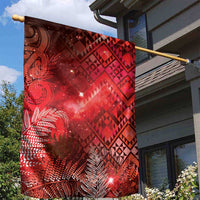 Aotearoa Taniko Matariki Garden Flag Cosmic Red LT7 - Polynesian Pride