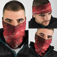 Aotearoa Taniko Matariki Neck Gaiter Cosmic Red LT7 - Polynesian Pride