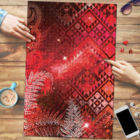 Aotearoa Taniko Matariki Puzzle Cosmic Red LT7 Red - Polynesian Pride