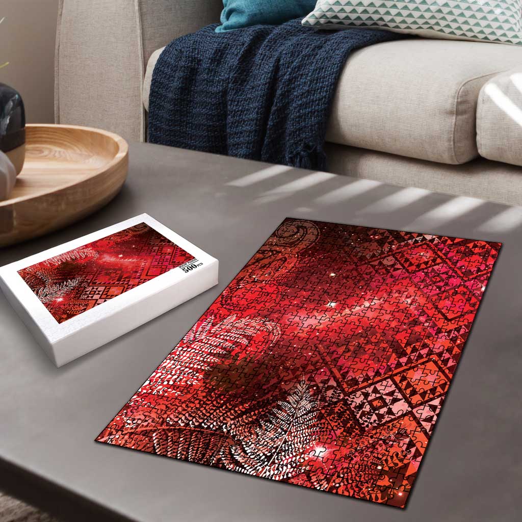 Aotearoa Taniko Matariki Puzzle Cosmic Red LT7 - Polynesian Pride