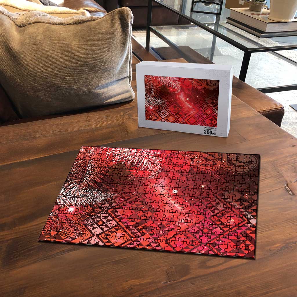 Aotearoa Taniko Matariki Puzzle Cosmic Red LT7 - Polynesian Pride