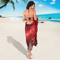 Aotearoa Taniko Matariki Sarong Cosmic Red LT7 - Polynesian Pride