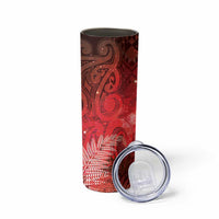 Aotearoa Taniko Matariki Skinny Tumbler Cosmic Red