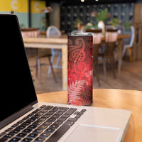 Aotearoa Taniko Matariki Skinny Tumbler Cosmic Red