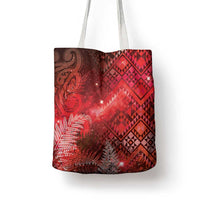 Aotearoa Taniko Matariki Tote Bag Cosmic Red LT7 - Polynesian Pride