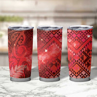 Aotearoa Taniko Matariki Tumbler Cup Cosmic Red LT7 - Polynesian Pride