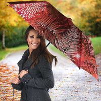 Aotearoa Taniko Matariki Umbrella Cosmic Red