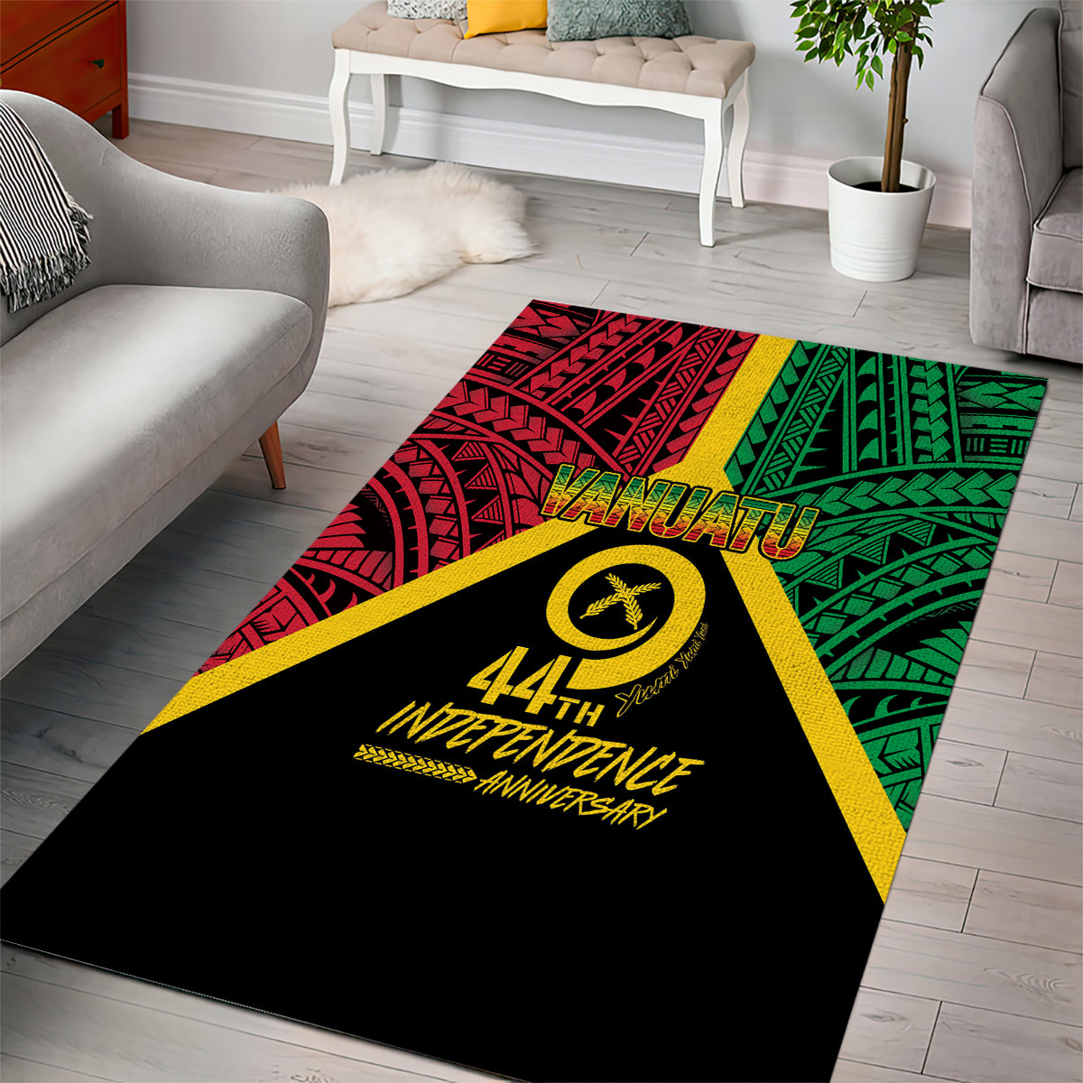 Vanuatu 44th Independence Anniversary Area Rug