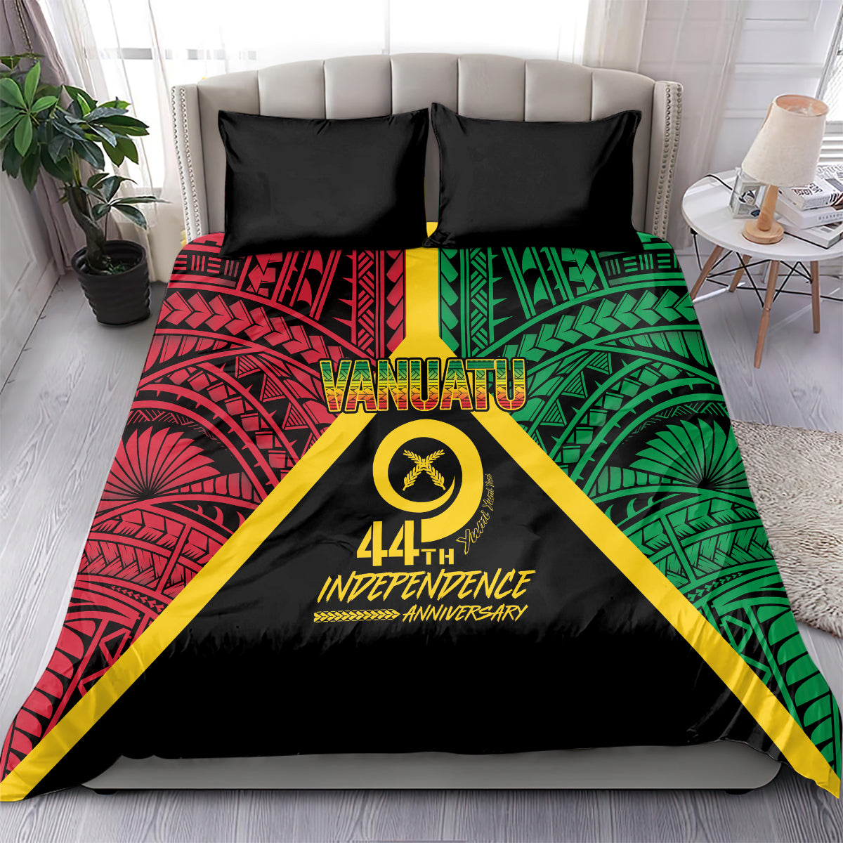 Vanuatu 44th Independence Anniversary Bedding Set