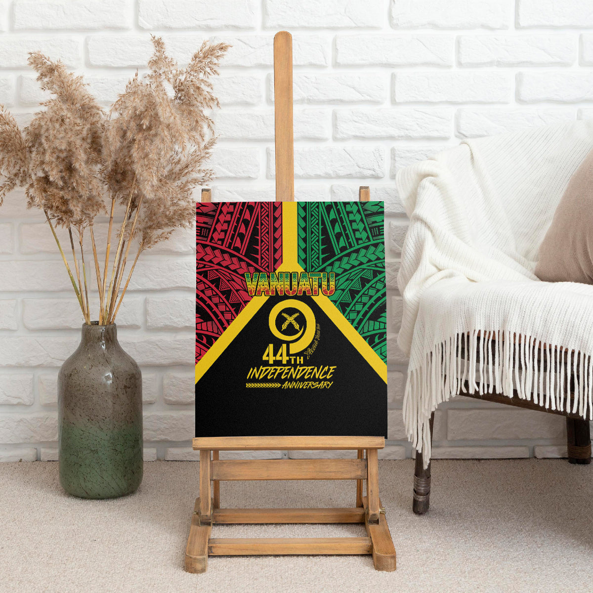 Vanuatu 44th Independence Anniversary Canvas Wall Art LT7 - Polynesian Pride