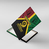 Vanuatu 44th Independence Anniversary Canvas Wall Art LT7 With Frame Colorful - Polynesian Pride