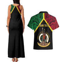 Vanuatu 44th Independence Anniversary Couples Matching Tank Maxi Dress and Hawaiian Shirt LT7 - Polynesian Pride