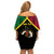 Vanuatu 44th Independence Anniversary Family Matching Off Shoulder Short Dress and Hawaiian Shirt