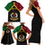 Vanuatu 44th Independence Anniversary Family Matching Short Sleeve Bodycon Dress and Hawaiian Shirt