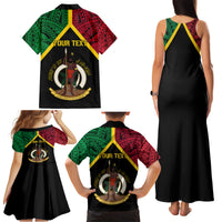 Vanuatu 44th Independence Anniversary Family Matching Tank Maxi Dress and Hawaiian Shirt LT7 - Polynesian Pride