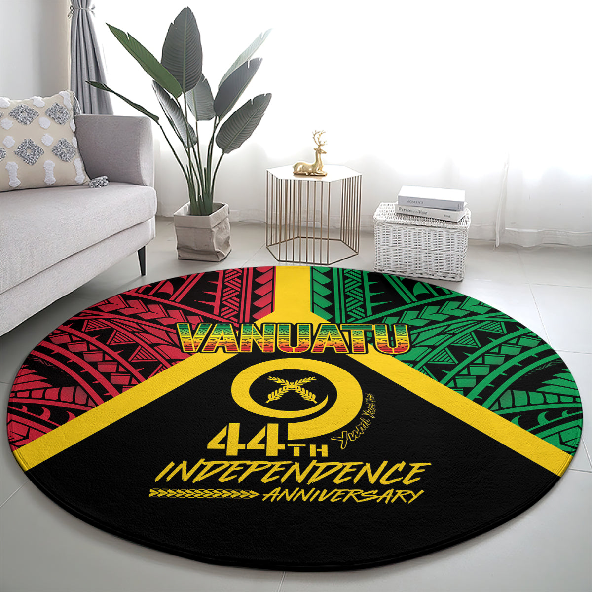 Vanuatu 44th Independence Anniversary Round Carpet