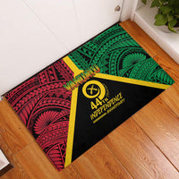 Vanuatu 44th Independence Anniversary Rubber Doormat LT7 Colorful - Polynesian Pride