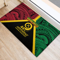 Vanuatu 44th Independence Anniversary Rubber Doormat LT7 - Polynesian Pride