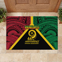 Vanuatu 44th Independence Anniversary Rubber Doormat LT7 - Polynesian Pride