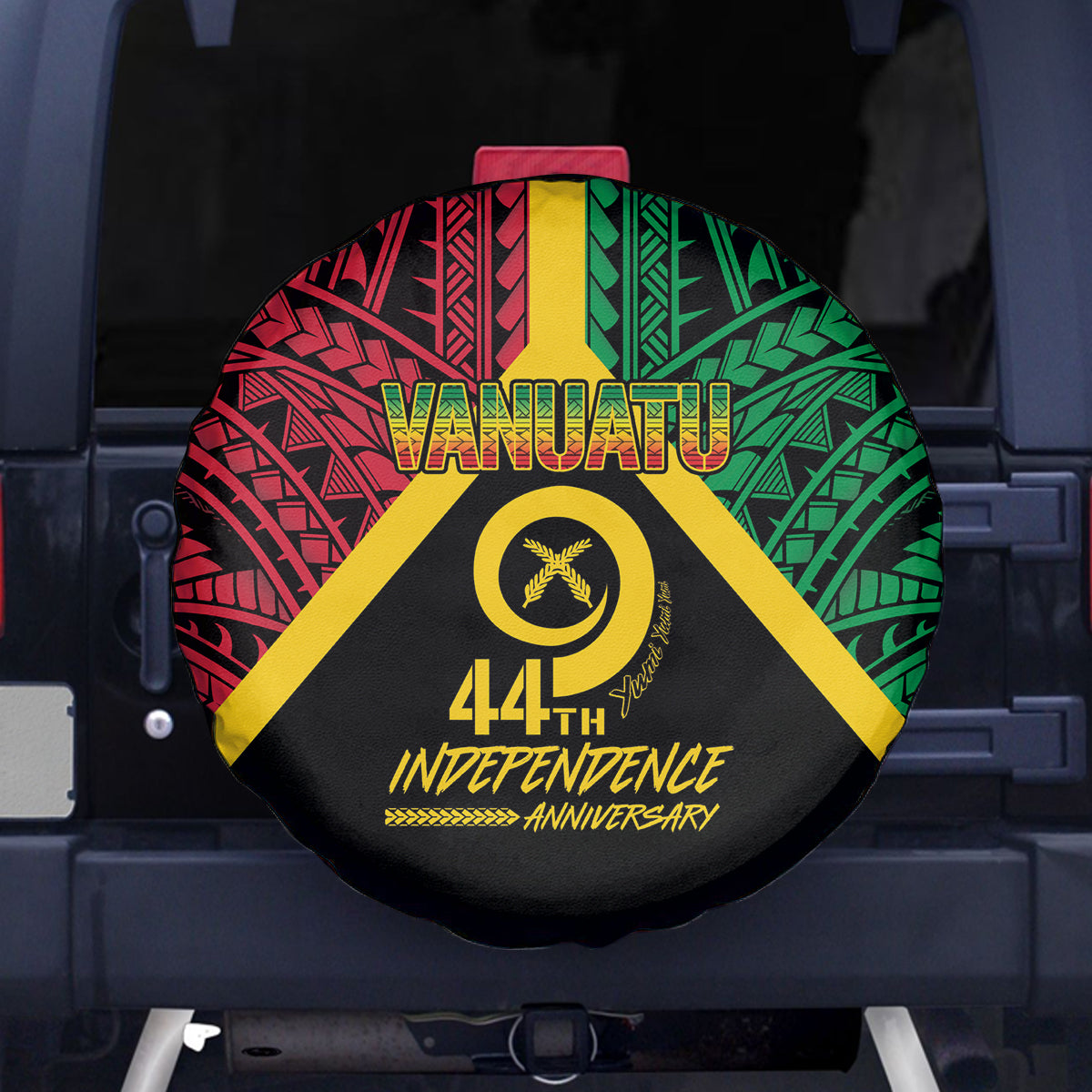Vanuatu 44th Independence Anniversary Spare Tire Cover LT7 - Polynesian Pride