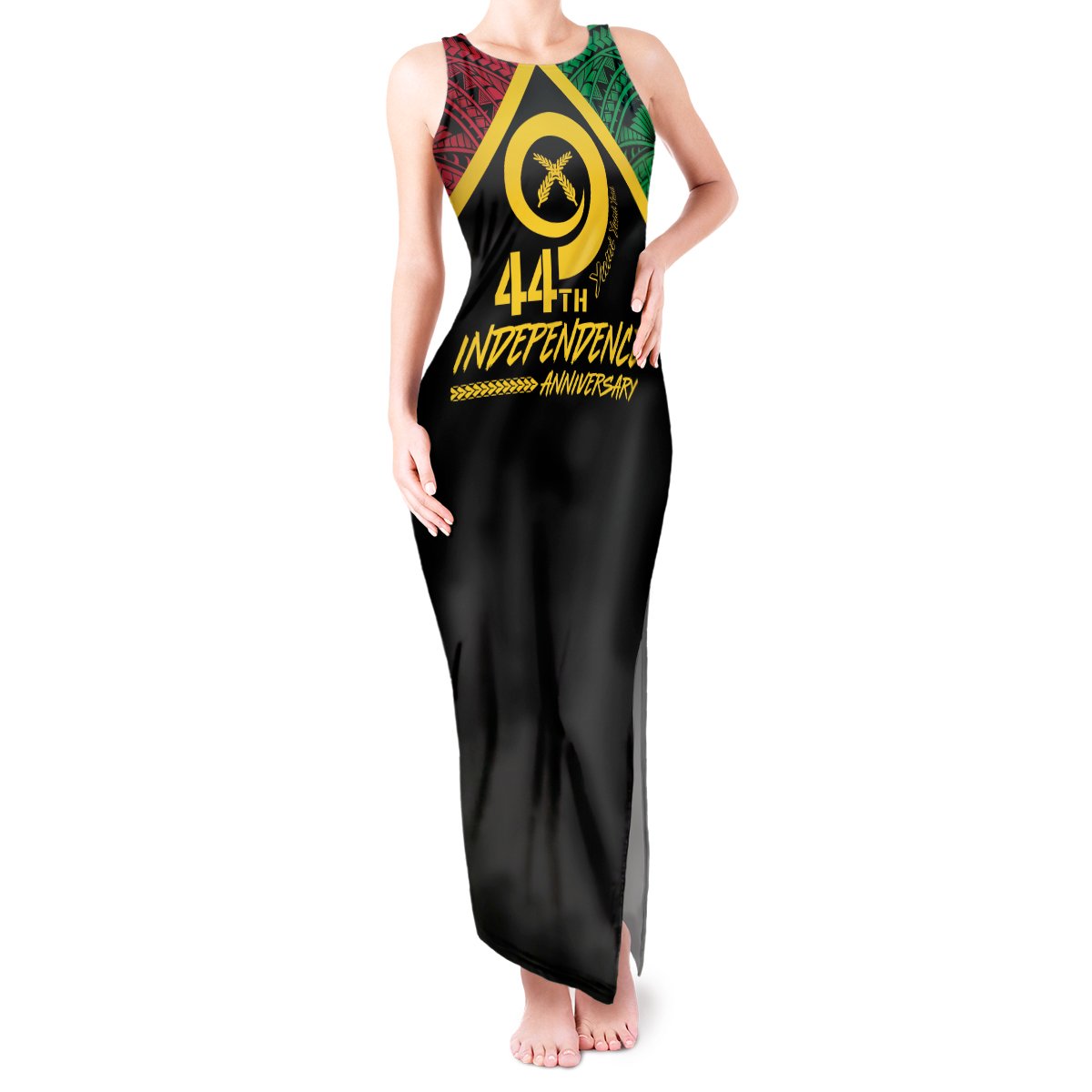 Vanuatu 44th Independence Anniversary Tank Maxi Dress LT7 Women Colorful - Polynesian Pride