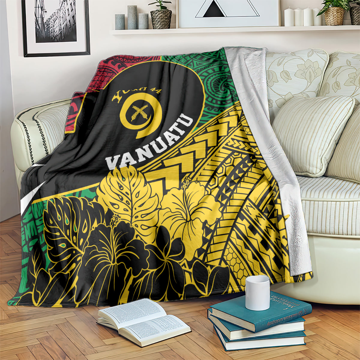 Vanuatu Independence Day Yumi 44 Blanket LT7 Colorful - Polynesian Pride