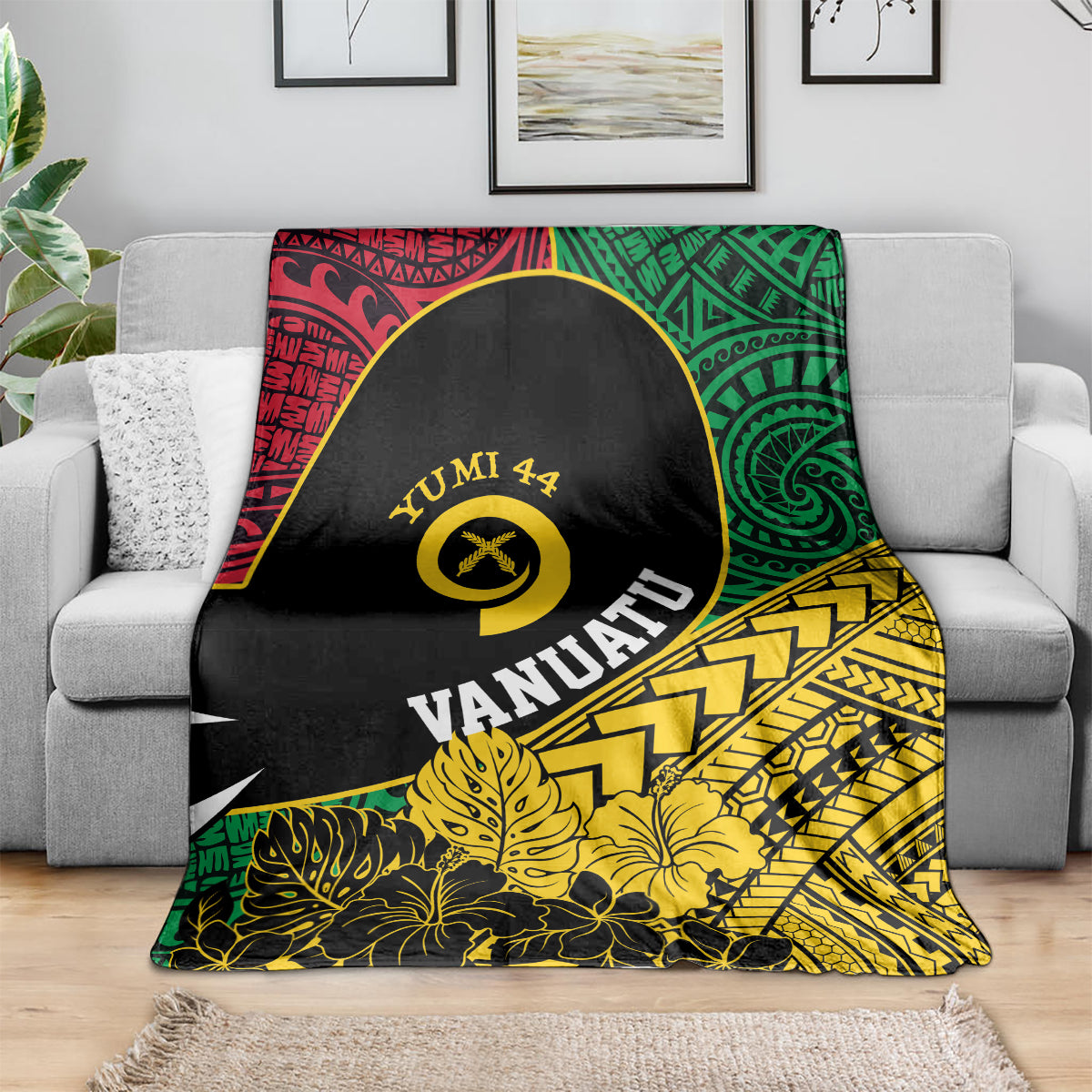 Vanuatu Independence Day Yumi 44 Blanket LT7 - Polynesian Pride