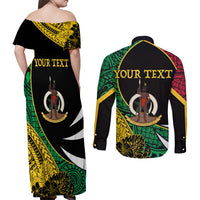 Vanuatu Independence Day Yumi 44 Couples Matching Off Shoulder Maxi Dress and Long Sleeve Button Shirt LT7 - Polynesian Pride