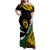 Vanuatu Independence Day Yumi 44 Family Matching Off Shoulder Maxi Dress and Hawaiian Shirt