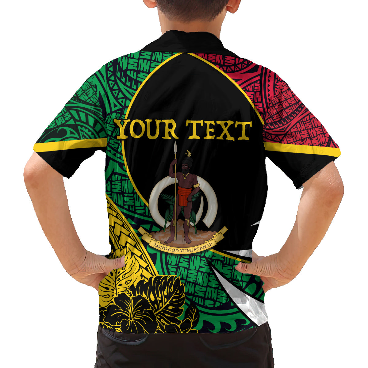 Vanuatu Independence Day Yumi 44 Family Matching Puletasi and Hawaiian Shirt LT7 - Polynesian Pride