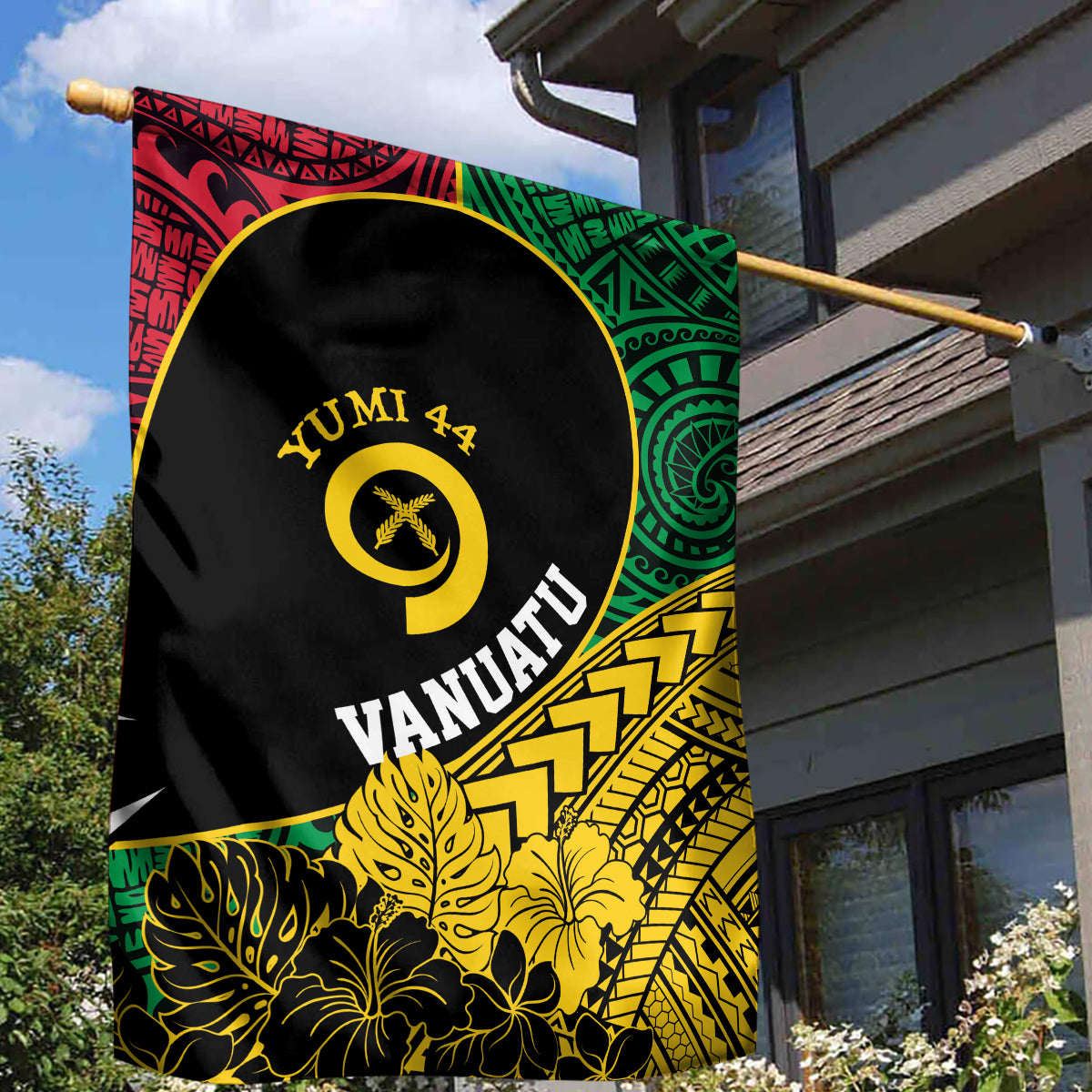 Vanuatu Independence Day Yumi 44 Garden Flag LT7 - Polynesian Pride