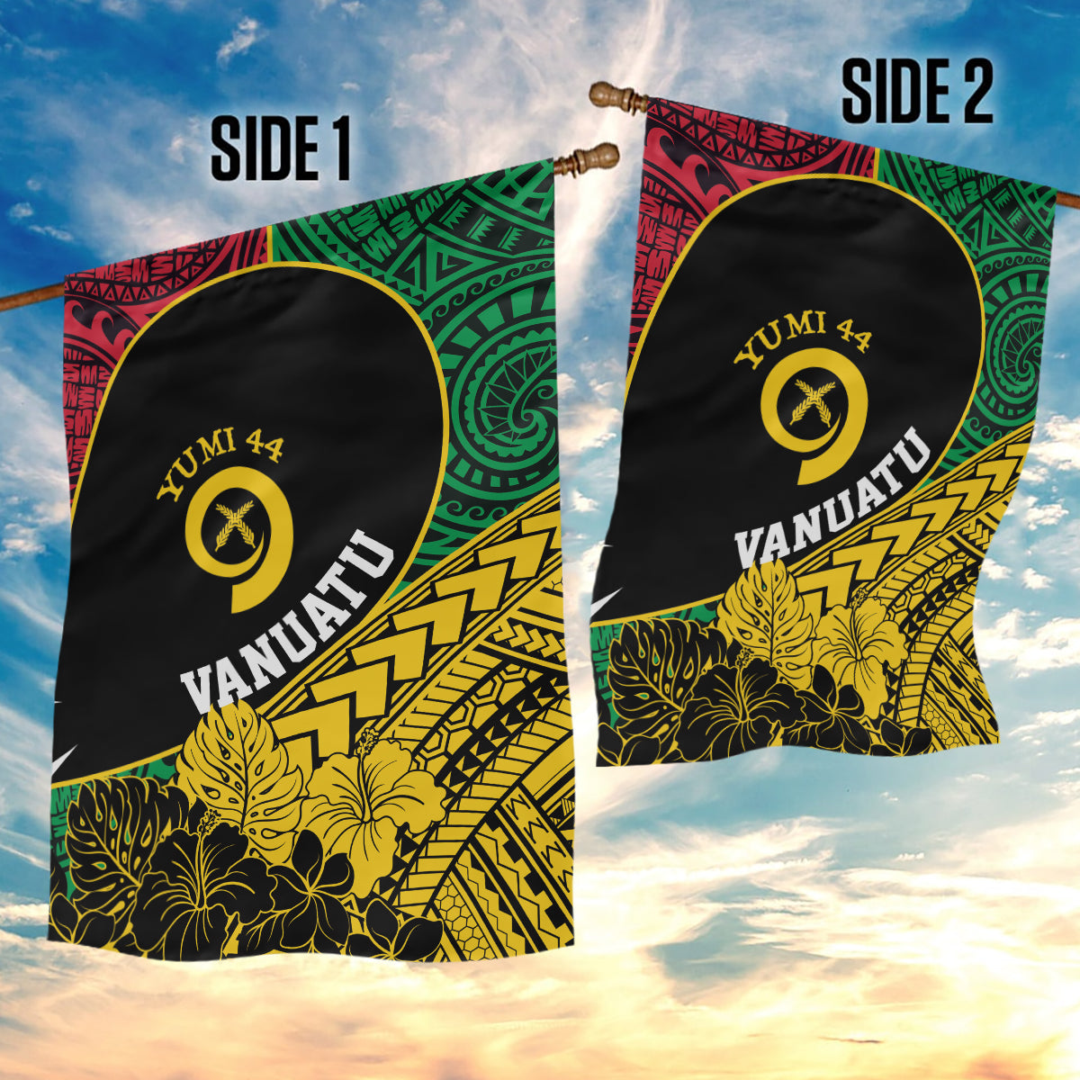 Vanuatu Independence Day Yumi 44 Garden Flag LT7 - Polynesian Pride
