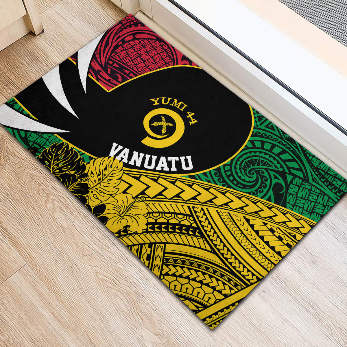 Vanuatu Independence Day Yumi 44 Rubber Doormat LT7 - Polynesian Pride