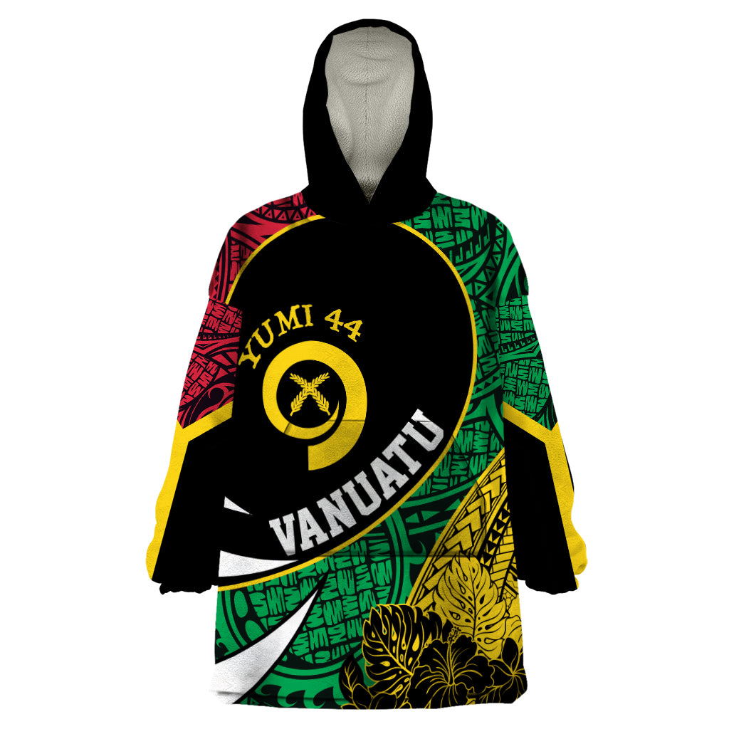 Vanuatu Independence Day Yumi 44 Wearable Blanket Hoodie