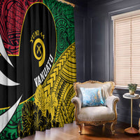 Vanuatu Independence Day Yumi 44 Window Curtain LT7 - Polynesian Pride