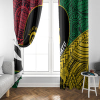 Vanuatu Independence Day Yumi 44 Window Curtain LT7 - Polynesian Pride
