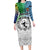 Malampa Fiji Day Family Matching Long Sleeve Bodycon Dress and Hawaiian Shirt Gradient Style