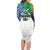 Malampa Fiji Day Family Matching Long Sleeve Bodycon Dress and Hawaiian Shirt Gradient Style