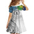 Malampa Fiji Day Kid Short Sleeve Dress Gradient Style