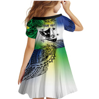 Malampa Day Family Matching Mermaid Dress and Hawaiian Shirt Emblem Gradient Style LT7 - Polynesian Pride