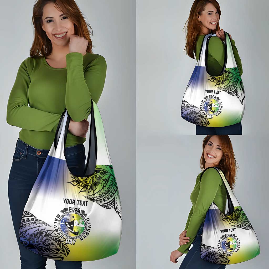 Malampa Day Grocery Bag Emblem Gradient Style LT7 - Polynesian Pride