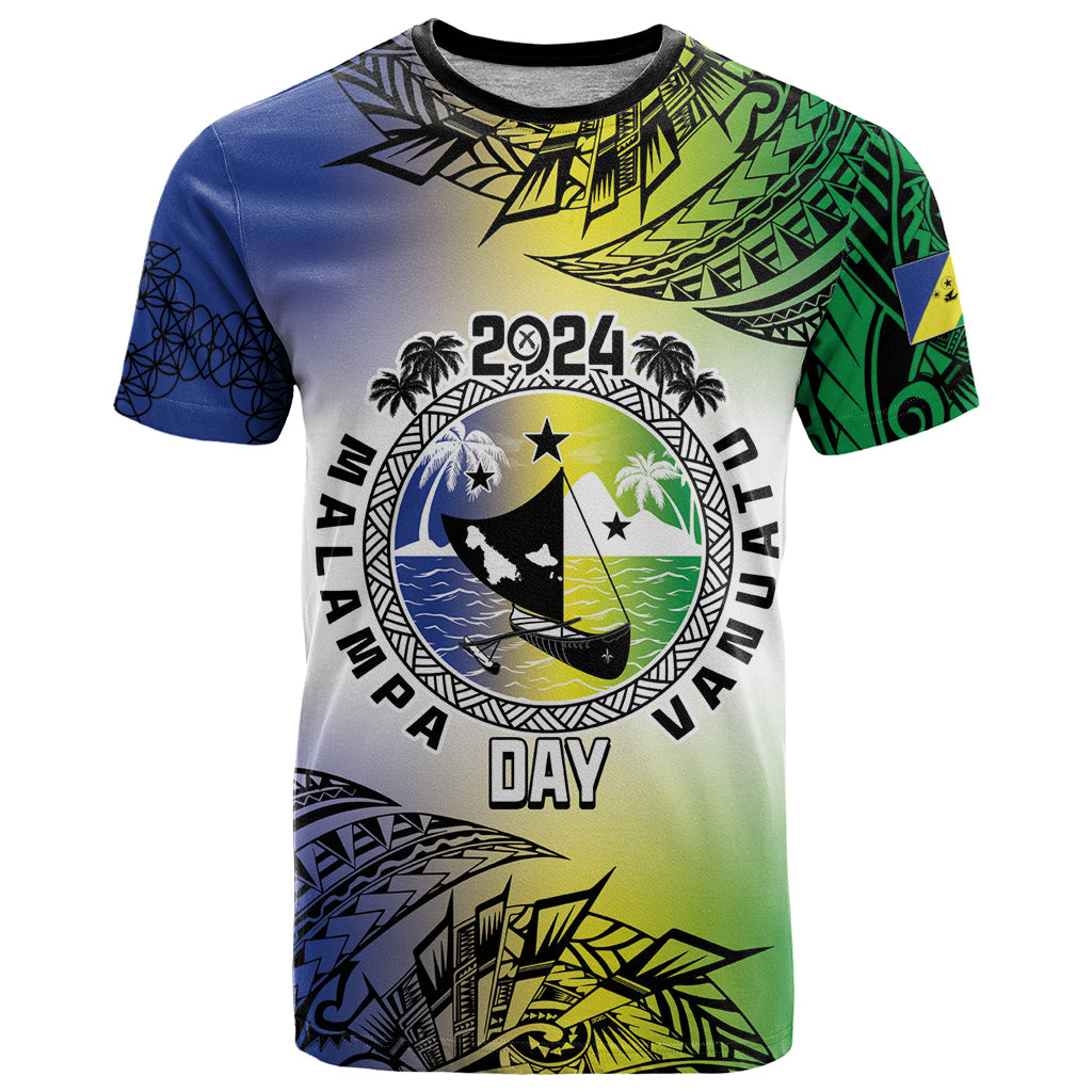 Malampa Day T Shirt Emblem Gradient Style