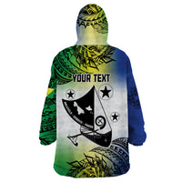 Malampa Day Wearable Blanket Hoodie Emblem Gradient Style LT7 - Polynesian Pride