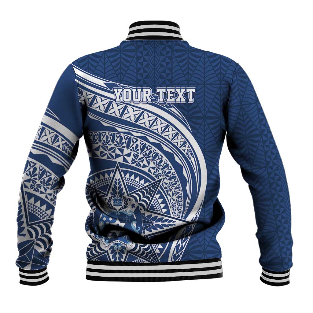 Tonga Queen Salote College Personalized Baseball Jacket Ngatu Tokelaufeletoa Motifs